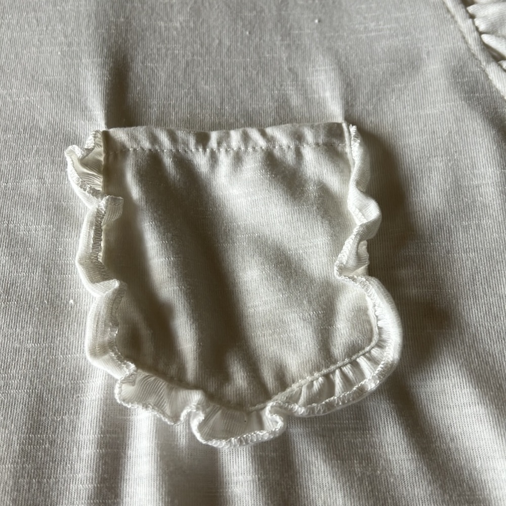 Miholl White Ruffle TShirt - Picture 4 of 6